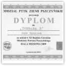 (9/9): Dyplom za udzia w XI Rajdzie Rajdzie Grskim Modziey Powiatu Pszczyskiego<br>3 padziernika 2009r.\