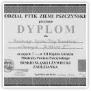 (14/14): Dyplom za zajcie czwartego miejsca w XII Rajdzie Grskim Modziey Powiatu Pszczyskiego - DIABLAK III<br>2 padziernik 2010r.