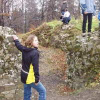 (62/68): Wycieczka: Straconka - Czupel - Gaiki - Prze. u Panienki - Groniczki - Hrobacza  ka - Porbka - Zamek na Woku. 16.11.2008r.