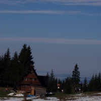 (11/97): Wycieczka turystyczna - Prze. Glinka (845m n.p.m.) - Krawcw Wierch (1084m n.p.m.) - Trzy Kopce (1216m n.p.m.) - Hala Rysianka (1260m n.p.m.) - Hala Lipowska - Zatna