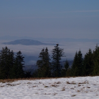 (25/97): Wycieczka turystyczna - Prze. Glinka (845m n.p.m.) - Krawcw Wierch (1084m n.p.m.) - Trzy Kopce (1216m n.p.m.) - Hala Rysianka (1260m n.p.m.) - Hala Lipowska - Zatna