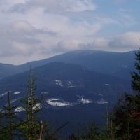 (36/97): Wycieczka turystyczna - Prze. Glinka (845m n.p.m.) - Krawcw Wierch (1084m n.p.m.) - Trzy Kopce (1216m n.p.m.) - Hala Rysianka (1260m n.p.m.) - Hala Lipowska - Zatna