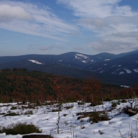 (38/97): Wycieczka turystyczna - Prze. Glinka (845m n.p.m.) - Krawcw Wierch (1084m n.p.m.) - Trzy Kopce (1216m n.p.m.) - Hala Rysianka (1260m n.p.m.) - Hala Lipowska - Zatna