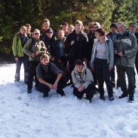 (69/97): Wycieczka turystyczna - Prze. Glinka (845m n.p.m.) - Krawcw Wierch (1084m n.p.m.) - Trzy Kopce (1216m n.p.m.) - Hala Rysianka (1260m n.p.m.) - Hala Lipowska - Zatna