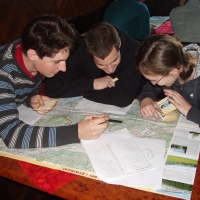 (77/97): Wycieczka turystyczna - Prze. Glinka (845m n.p.m.) - Krawcw Wierch (1084m n.p.m.) - Trzy Kopce (1216m n.p.m.) - Hala Rysianka (1260m n.p.m.) - Hala Lipowska - Zatna