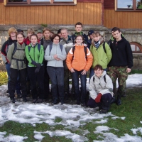 (80/97): Wycieczka turystyczna - Prze. Glinka (845m n.p.m.) - Krawcw Wierch (1084m n.p.m.) - Trzy Kopce (1216m n.p.m.) - Hala Rysianka (1260m n.p.m.) - Hala Lipowska - Zatna