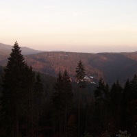 (86/97): Wycieczka turystyczna - Prze. Glinka (845m n.p.m.) - Krawcw Wierch (1084m n.p.m.) - Trzy Kopce (1216m n.p.m.) - Hala Rysianka (1260m n.p.m.) - Hala Lipowska - Zatna