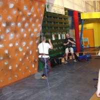 (78/117): Zaj�cia ze wspinaczki na �ciance wspinaczkowej w Paw�owicach  29.11.2009r.