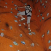 (108/117): Zaj�cia ze wspinaczki na �ciance wspinaczkowej w Paw�owicach  29.11.2009r.