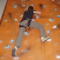 (115/117): Zaj�cia ze wspinaczki na �ciance wspinaczkowej w Paw�owicach  29.11.2009r.