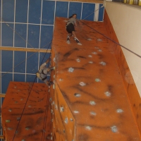(117/117): Zaj�cia ze wspinaczki na �ciance wspinaczkowej w Paw�owicach  29.11.2009r.