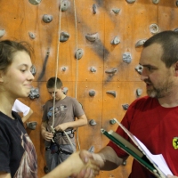 (44/46): Zajcia na ciance wspinaczkowej 10.05.2013