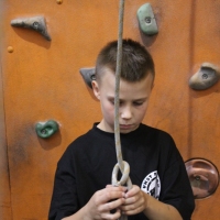 (24/58): Zaj�cia na �ciance wspinaczkowej 12.10.2014r.