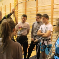 (7/33): Zaj�cia na �ciance wspinaczkowej 21.11.2014r.