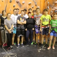 (33/33): Zaj�cia na �ciance wspinaczkowej 21.11.2014r.
