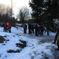 (10/138): Wycieczka g�rska w Beskid Ma�y 09.01.2015r. odPrze�. Kocierskiej przez Potr�jn�, Leskowiec, Gro� Jana Paw�a II do Rzyk Jag�dek