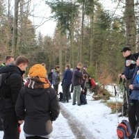 (31/138): Wycieczka g�rska w Beskid Ma�y 09.01.2015r. odPrze�. Kocierskiej przez Potr�jn�, Leskowiec, Gro� Jana Paw�a II do Rzyk Jag�dek