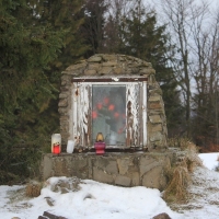 (39/138): Wycieczka g�rska w Beskid Ma�y 09.01.2015r. odPrze�. Kocierskiej przez Potr�jn�, Leskowiec, Gro� Jana Paw�a II do Rzyk Jag�dek