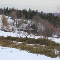 (43/138): Wycieczka g�rska w Beskid Ma�y 09.01.2015r. odPrze�. Kocierskiej przez Potr�jn�, Leskowiec, Gro� Jana Paw�a II do Rzyk Jag�dek
