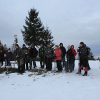 (47/138): Wycieczka g�rska w Beskid Ma�y 09.01.2015r. odPrze�. Kocierskiej przez Potr�jn�, Leskowiec, Gro� Jana Paw�a II do Rzyk Jag�dek