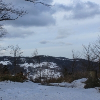 (95/138): Wycieczka g�rska w Beskid Ma�y 09.01.2015r. odPrze�. Kocierskiej przez Potr�jn�, Leskowiec, Gro� Jana Paw�a II do Rzyk Jag�dek