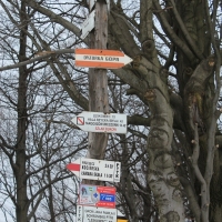 (120/138): Wycieczka g�rska w Beskid Ma�y 09.01.2015r. odPrze�. Kocierskiej przez Potr�jn�, Leskowiec, Gro� Jana Paw�a II do Rzyk Jag�dek