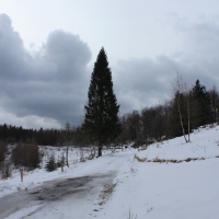 (123/138): Wycieczka g�rska w Beskid Ma�y 09.01.2015r. odPrze�. Kocierskiej przez Potr�jn�, Leskowiec, Gro� Jana Paw�a II do Rzyk Jag�dek