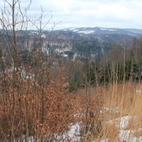 (132/138): Wycieczka g�rska w Beskid Ma�y 09.01.2015r. odPrze�. Kocierskiej przez Potr�jn�, Leskowiec, Gro� Jana Paw�a II do Rzyk Jag�dek
