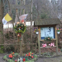 (136/138): Wycieczka g�rska w Beskid Ma�y 09.01.2015r. odPrze�. Kocierskiej przez Potr�jn�, Leskowiec, Gro� Jana Paw�a II do Rzyk Jag�dek