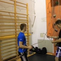 (18/60): Zaj�cia na �ciance wspinaczkowej 27.02.2015r.