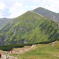 (37/157): Dolina Strążyska - Przełęcz w Grzybowcu 1311 m n.p.m. - Wyżnia Kondracka Przełęcz - Giewont 1894 m n.p.m. - Wyżnia Kondracka Przełęcz - Kondracka Przełęcz 1725 m n.p.m. - Kondracka Kopa 2005 m n.p.m. -  Kondracka Przełęcz 1725 m n.p.m. - Dolina Małej Łąki - Żelazna Droga - Dolina Strążyska 