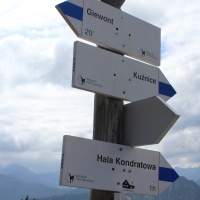 (39/157): Dolina Strążyska - Przełęcz w Grzybowcu 1311 m n.p.m. - Wyżnia Kondracka Przełęcz - Giewont 1894 m n.p.m. - Wyżnia Kondracka Przełęcz - Kondracka Przełęcz 1725 m n.p.m. - Kondracka Kopa 2005 m n.p.m. -  Kondracka Przełęcz 1725 m n.p.m. - Dolina Małej Łąki - Żelazna Droga - Dolina Strążyska 