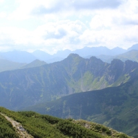 (43/157): Dolina Stryska - Przecz w Grzybowcu 1311 m n.p.m. - Wynia Kondracka Przecz - Giewont 1894 m n.p.m. - Wynia Kondracka Przecz - Kondracka Przecz 1725 m n.p.m. - Kondracka Kopa 2005 m n.p.m. -  Kondracka Przecz 1725 m n.p.m. - Dolina Maej ki - elazna Droga - Dolina Stryska 