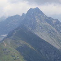 (98/157): Dolina Stryska - Przecz w Grzybowcu 1311 m n.p.m. - Wynia Kondracka Przecz - Giewont 1894 m n.p.m. - Wynia Kondracka Przecz - Kondracka Przecz 1725 m n.p.m. - Kondracka Kopa 2005 m n.p.m. -  Kondracka Przecz 1725 m n.p.m. - Dolina Maej ki - elazna Droga - Dolina Stryska 