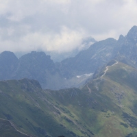 (101/157): Dolina Stryska - Przecz w Grzybowcu 1311 m n.p.m. - Wynia Kondracka Przecz - Giewont 1894 m n.p.m. - Wynia Kondracka Przecz - Kondracka Przecz 1725 m n.p.m. - Kondracka Kopa 2005 m n.p.m. -  Kondracka Przecz 1725 m n.p.m. - Dolina Maej ki - elazna Droga - Dolina Stryska 
