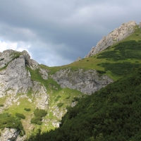 (124/157): Dolina Stryska - Przecz w Grzybowcu 1311 m n.p.m. - Wynia Kondracka Przecz - Giewont 1894 m n.p.m. - Wynia Kondracka Przecz - Kondracka Przecz 1725 m n.p.m. - Kondracka Kopa 2005 m n.p.m. -  Kondracka Przecz 1725 m n.p.m. - Dolina Maej ki - elazna Droga - Dolina Stryska 